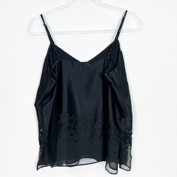 RACHEL ROY BLACK SEXY SLEEVELESS TANK WITH STARS PATTERN WOMENS SZ LARGE - Picture 4 of 7